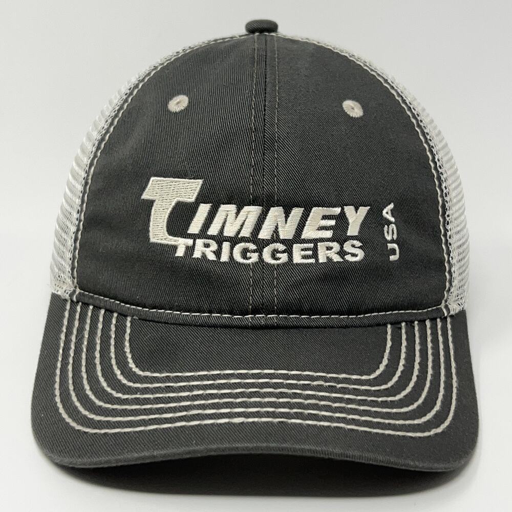 Timney Triggers USA Gun Rifle Firearm Shooting Trucker Hat Baseball Cap Gray